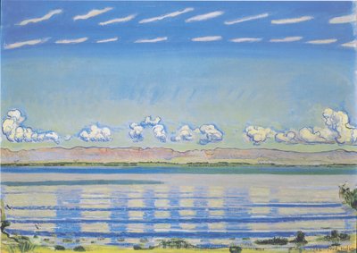 Rhythmische Landschaft am Genfersee von Ferdinand Hodler